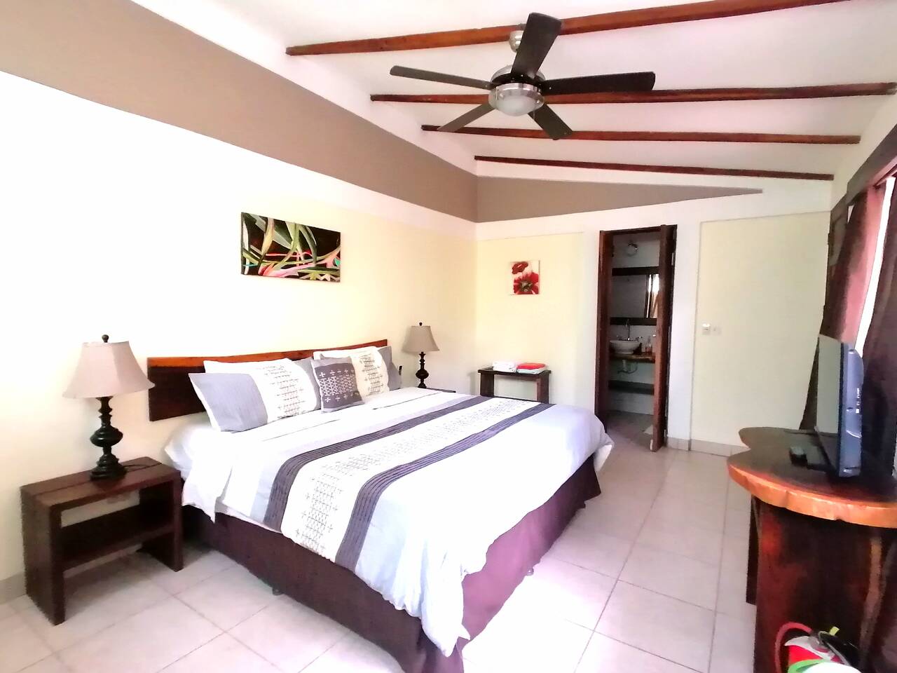 Air conditioned king bedroom